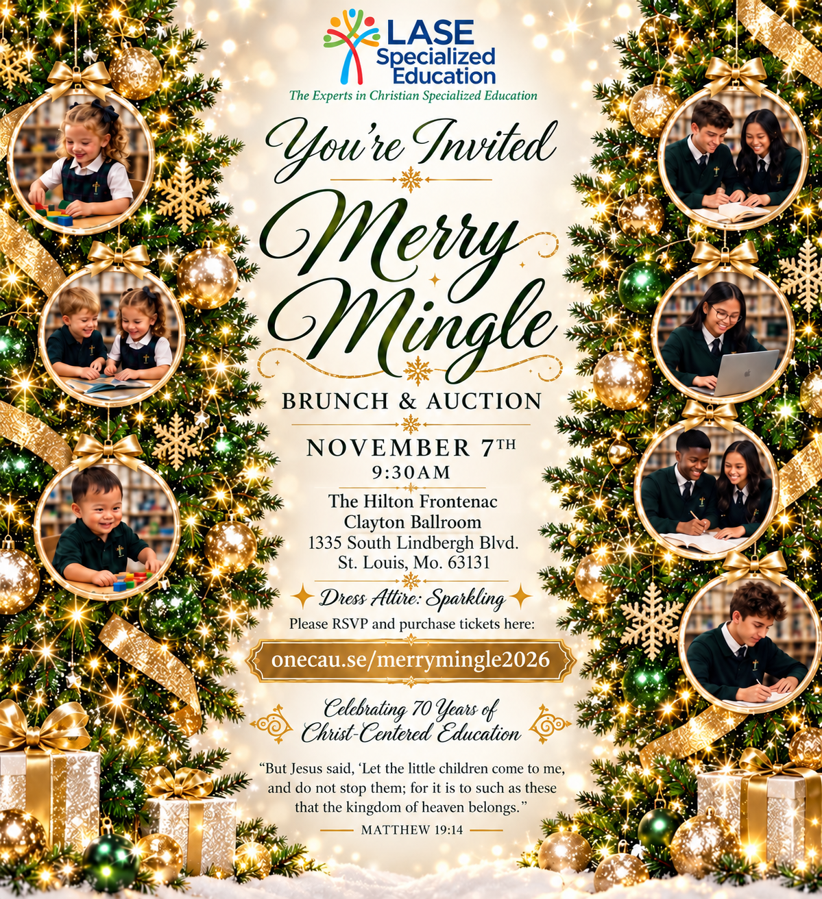 You're invited to Merry Mingle Brunch and Auction